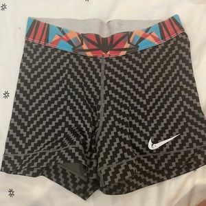 patterned nike pro spandex
